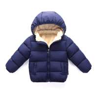 Outdoor Windproof Winter Children Hoodie Padded Warm Waterproof Kids Down Jacket